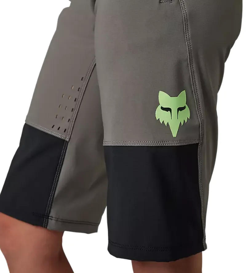 Fox Racing Women's Defend Race Shorts in Pewter Grey-3